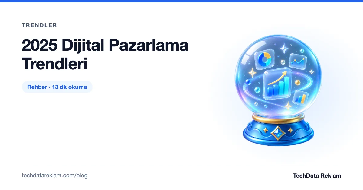 2025 Dijital Pazarlama Trendleri - TechData Reklam Blog