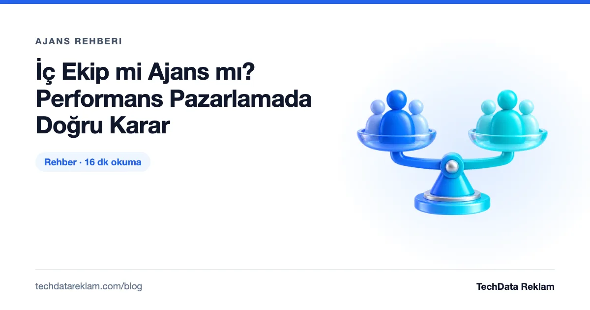 İç Ekip mi Ajans mı? Performans Pazarlamada Doğru Karar - TechData Reklam Blog
