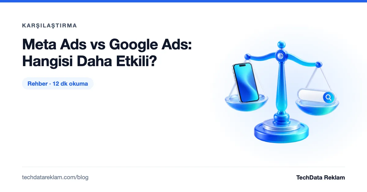 Meta Ads vs Google Ads: Hangisi Daha Etkili? - TechData Reklam Blog