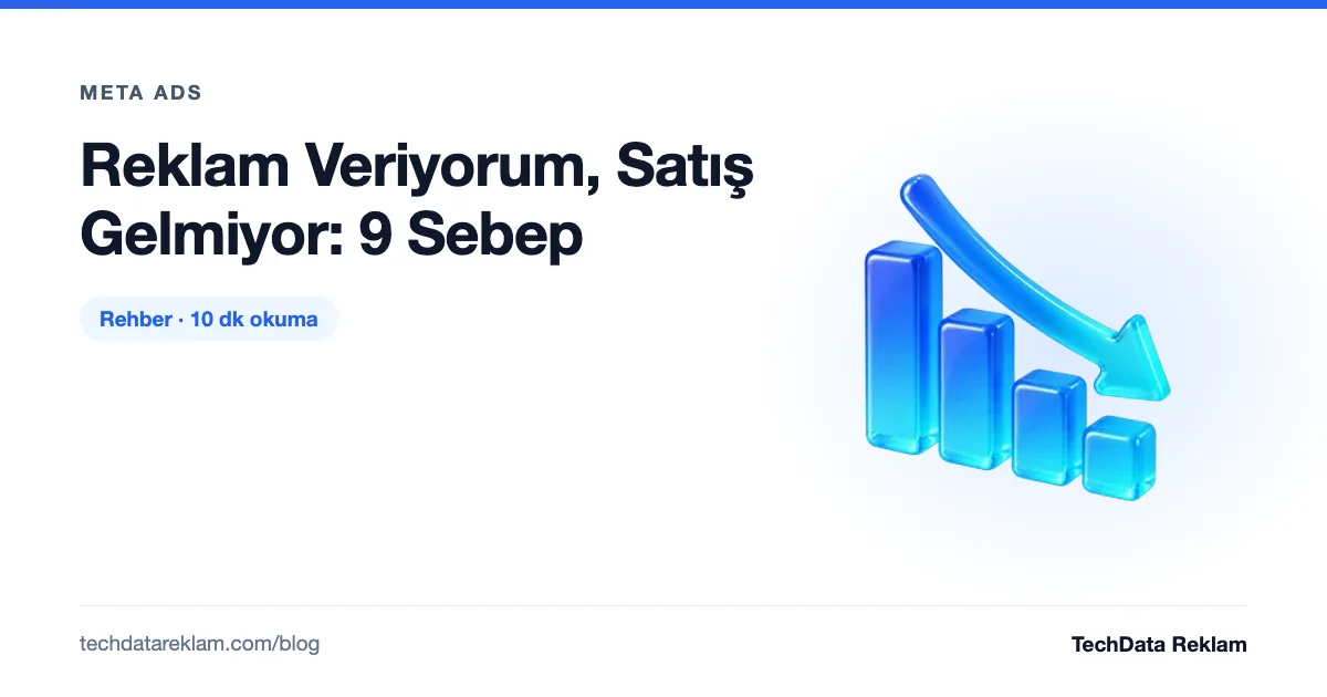 Reklam Veriyorum, Satış Gelmiyor: 9 Sebep - TechData Reklam Blog