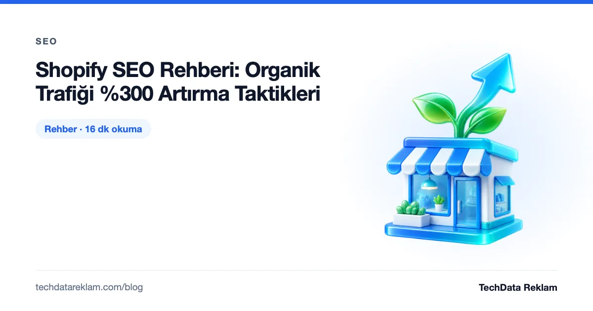 Shopify SEO Rehberi: Organik Trafiği %300 Artırma Taktikleri - TechData Reklam Blog