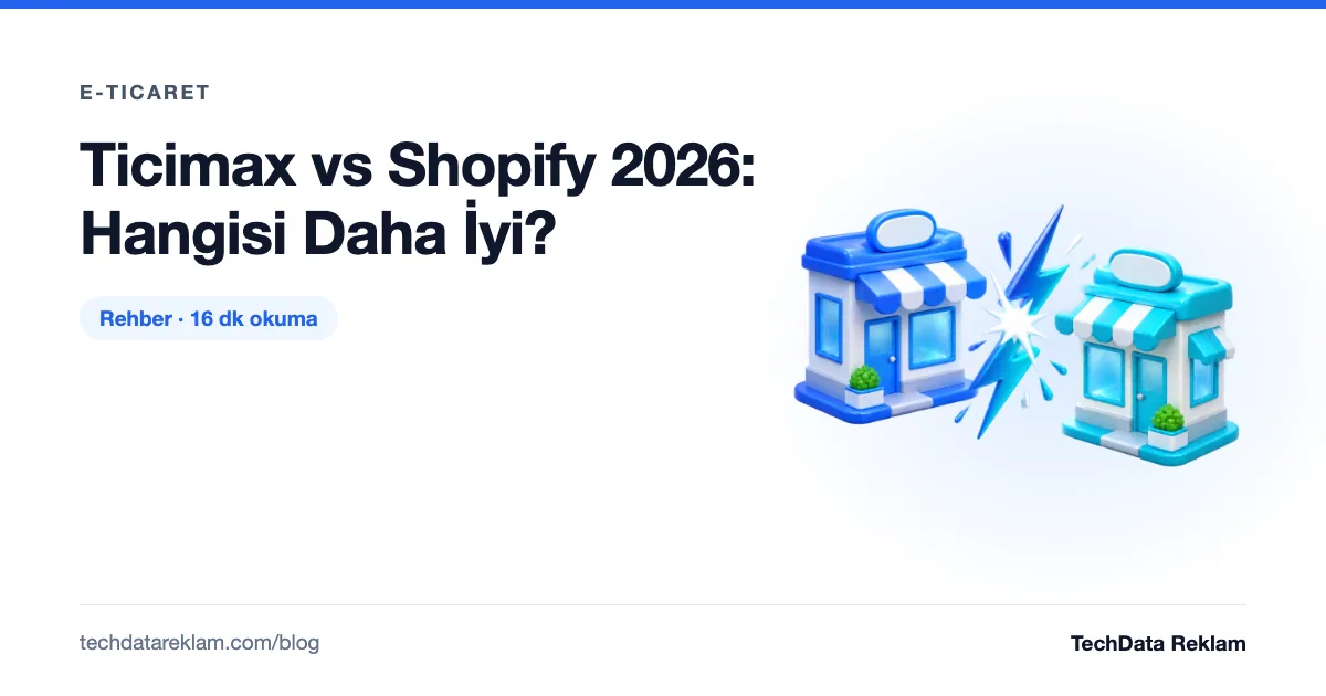 Ticimax vs Shopify 2026: Hangisi Daha İyi? - TechData Reklam Blog