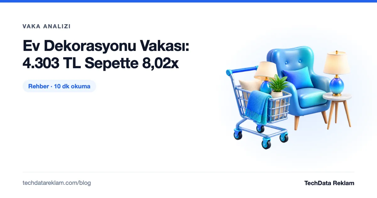 Ev Dekorasyonu Vakası: 4.303 TL Sepette 8,02x - TechData Reklam Blog